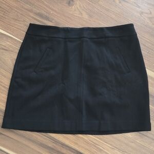 CAbi Black Minimalist Mini Skirt